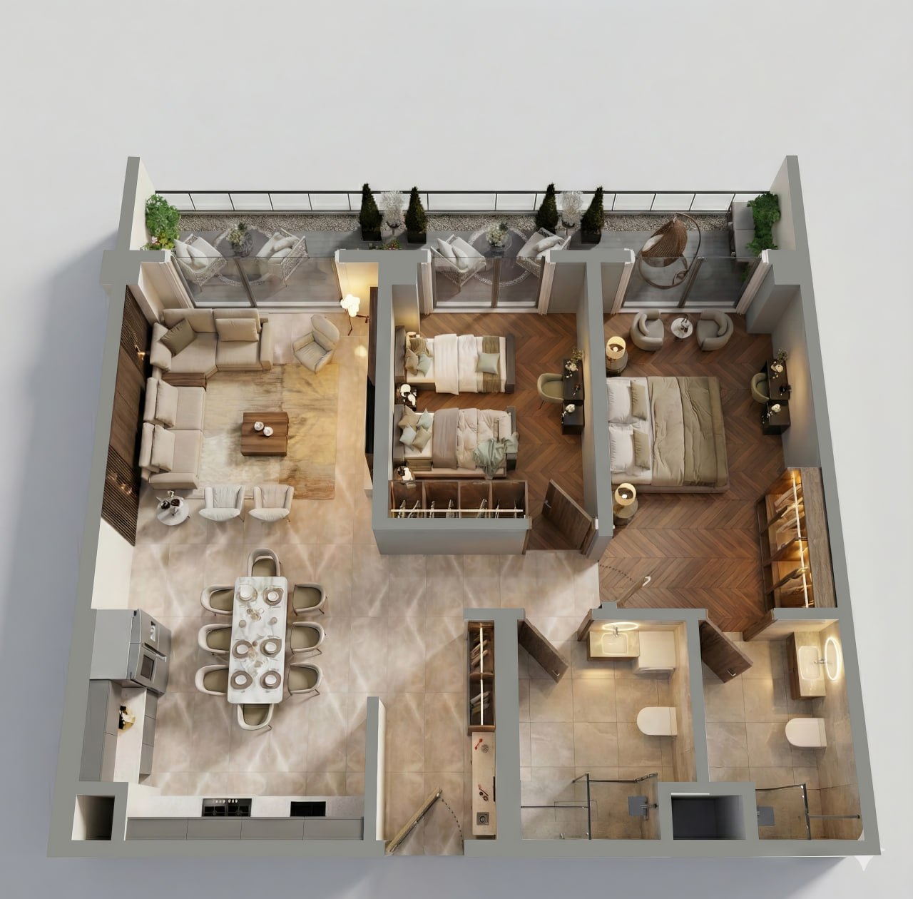 Type B – 3D View