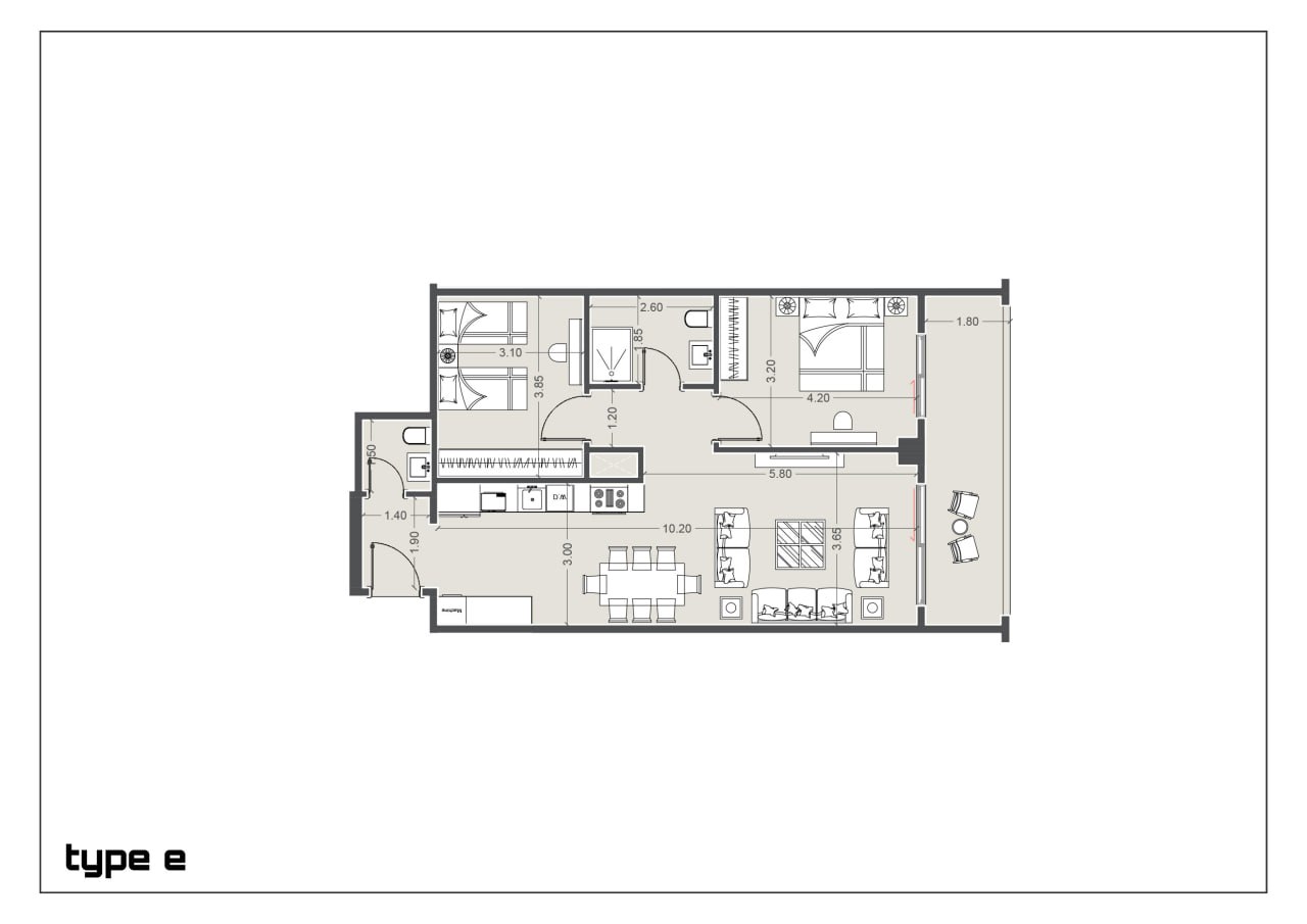 Type E – Floor Plan